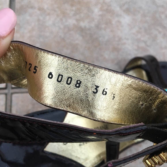 Dolce & Gabbana Ankle Strap Buckle Jeweled Sandals - Picture 12 of 16